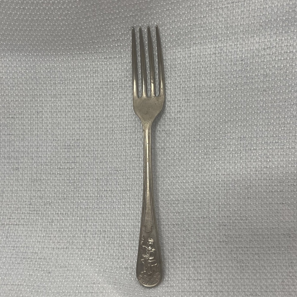 Vintage Little Jack Horner Rustless Nickel Silver Sheffield England Fork M.B.LTD